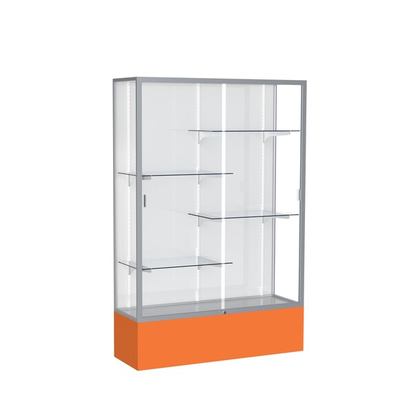 Ghent Spirit Floor Display Case 48x72x16, White, Satin 374WB-SN-OR - main