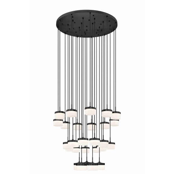 Z-Lite Renaud Matte Black 27 Light Chandelier 827P6-27R-MB-LED - main