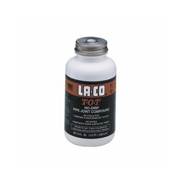 La-Co T-O-T LEAD-FREE PIPE THREAD COMPOUND, 0.5 PT BRUSH-IN CAP BOTTLE, GRAY 012219 - main
