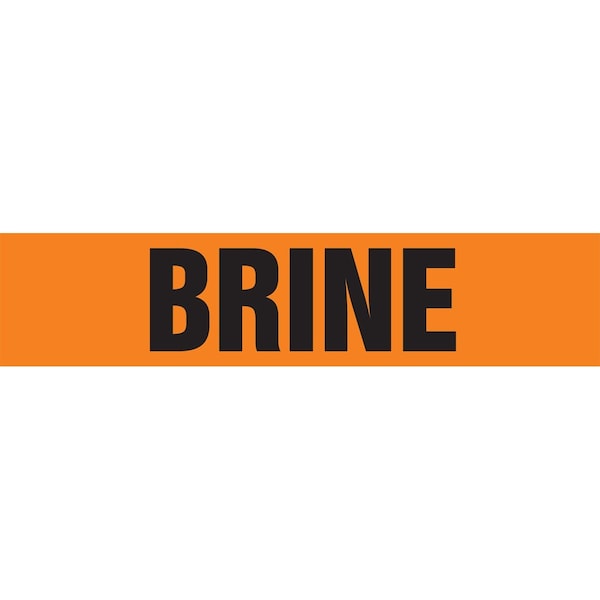 Accuform ASME ANSI PIPE MARKER BRINE RPK175STB - main