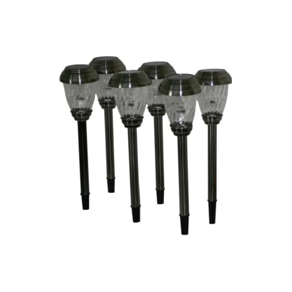 Smart Solar 3426WRM6-HP Charleston Solar Path Lights - Pewter 3426WRM6-HP - main