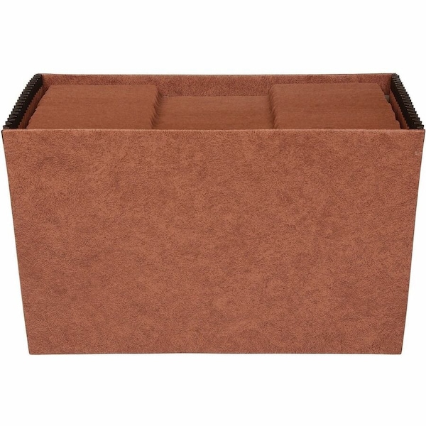Business Source Expandable File Folders, Paper Stock, Brwn BSN26537 - main