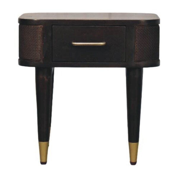 Homeroots 18" Brown Solid Wood Two Drawer Nightstand 701717 - main