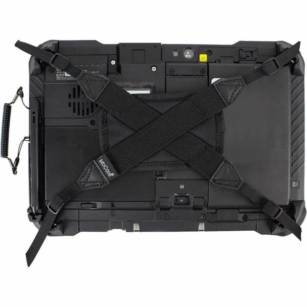 Infocase ToughMate X Strap - Adjustable - 0.4" Height x 7" Width - Black - Vinyl, Nylon, Elastic - 1 TBCXHSTP-M-P - main