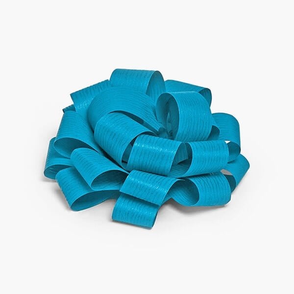 Nashville Wraps 3-1/2 Electric Blue Self Adhesive Textured Pom Gift Bows, 25PK 23TEB - main