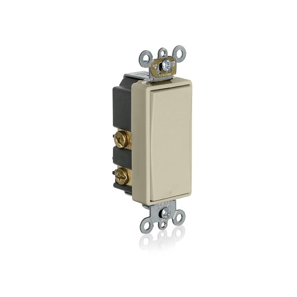 Leviton Wall Switch, Rocker, 3 A, Light Almond 56080-2T - main