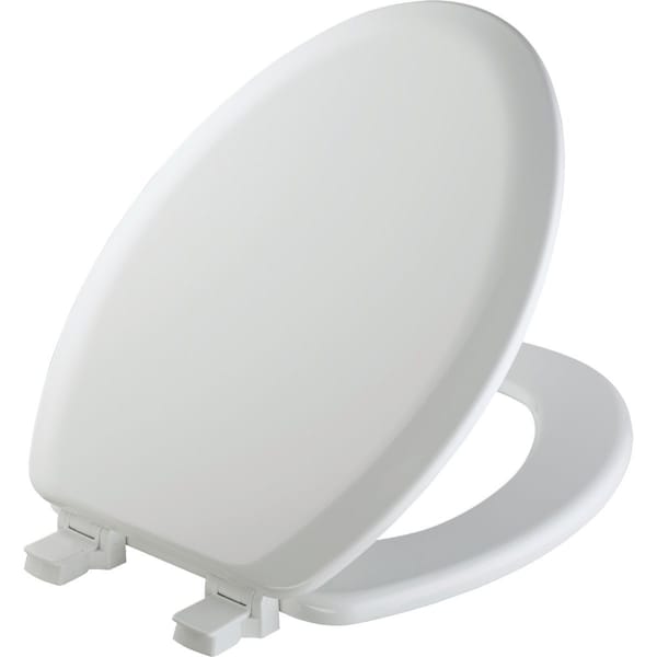 Bemis Mayfair Elongated Closed Front White Wood Toilet Seat 141EC000 - main