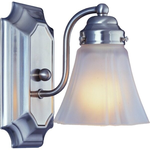 Boston Harbor Vanity Light Fixture, 60 W, 1-Lamp, A19 or CFL Lamp, Steel Fixture, Brushed Nickel Fixture RF-V-041-BN-3L - main
