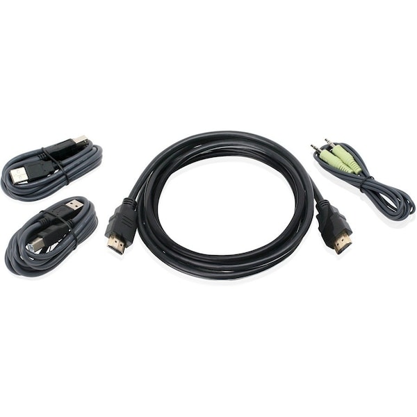 Iogear 6ft HDMI, USB KVM Cable Kit with Audio (TAA) G2L802UTAA3 - main