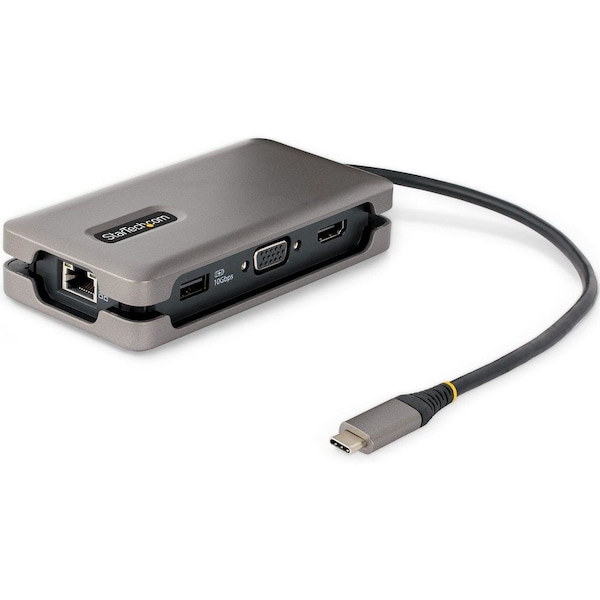 Startech.Com USB-C MULTIPORT ADAPTER WITH SINGLE MONITOR 4K 60HZ HDMI 2.0B HDR10 OR 1080P VGA DKT31CVHPD3 - main