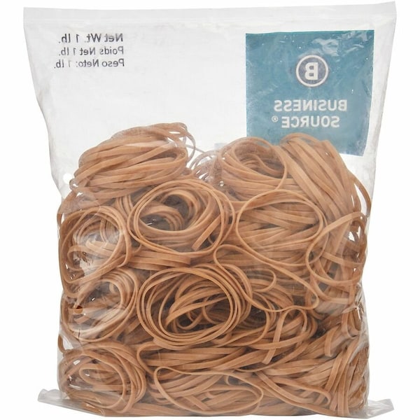 Business Source Rubber Band, Beige, Rubber, PK700 BSN15741 - main