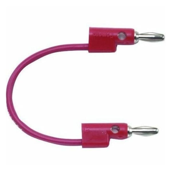 Pomona Electronics FLUKE TEST LEAD, PVC, PLUG PLUG, STACKING, RED B-72-2 - main