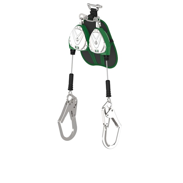 Msa Safety V-TEC(R) EDGE Self Retracting Lifeline, D-Ring, Steel, 2 Leg(s), 310 lb Weight Capacity VTLEG-022-PF-A - main
