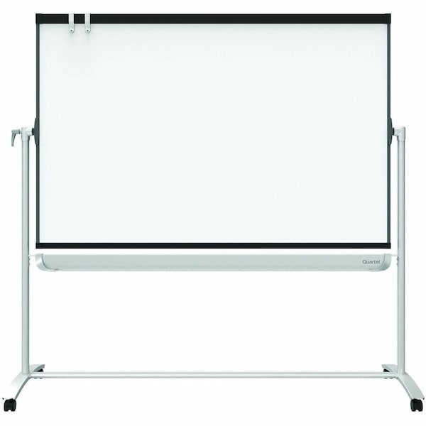 Quartet Dry Erase Board, Steel, 36 in, 48 in, Aluminum Frame, White, Gloss ECM43P2 - main