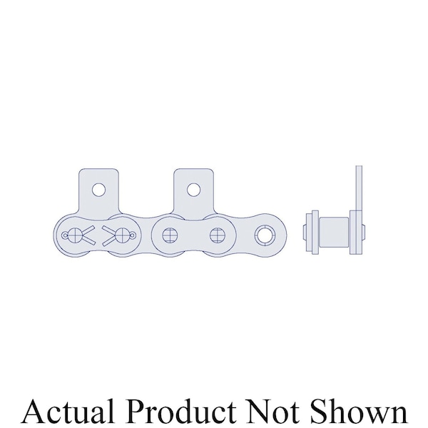 Hkk Chain HKK Riveted Single Pitch Standard w/SA-1 Att Every 2nd P on Pin Link, .5P, .312 Dia x 5/16 W RC040RSA1E2P - main