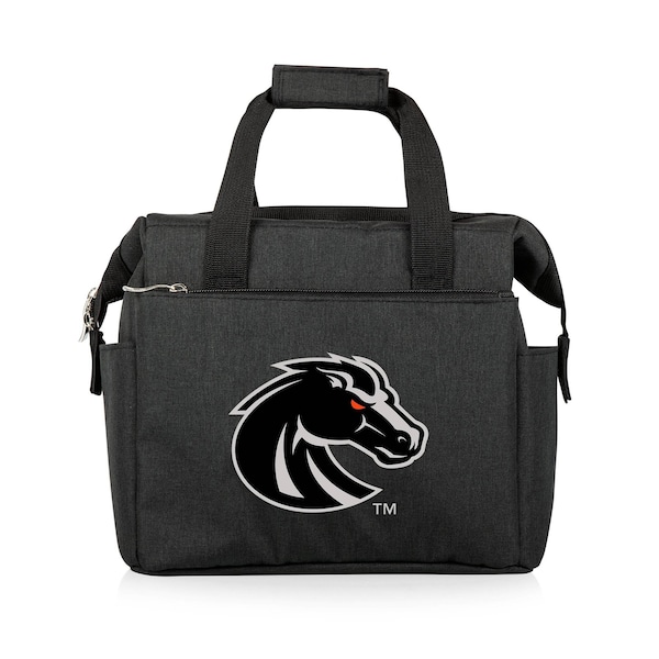 Picnic Time Family Of Brands NCAA Boise State Broncos On The Go Lunch Bag Cooler - Soft Cooler Lunch Box, Black 510-00-179-704-0 - main