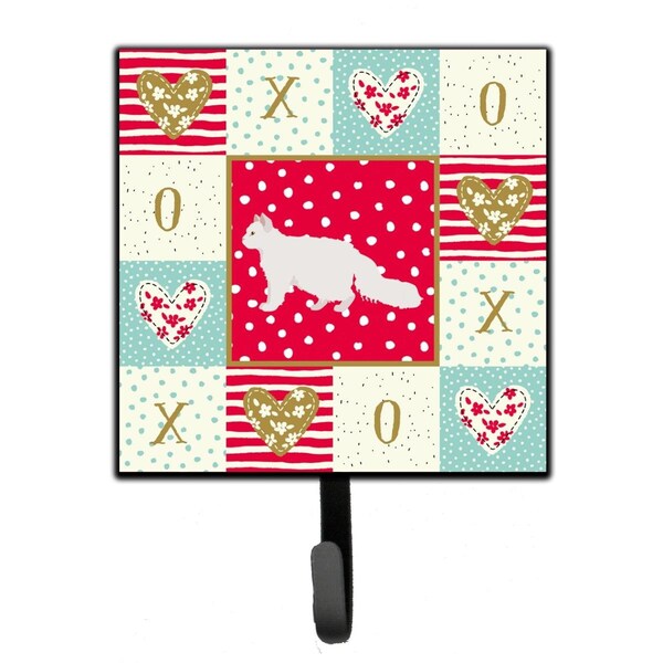 Carolines Treasures 4.25 x 1 x 7 in. Oregon Rex No.2 Cat Love Leash or Key Holder CK5663SH4 - main