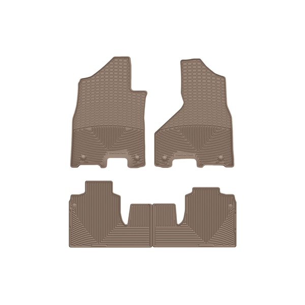 Weathertech Tan, Front and Rear All Weather Floor Mats W516TN-W518TN - main