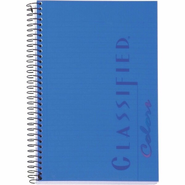 Tops 8-1/2 x 5-1/2" Narrow Classified(TM) Colors Notebook, 100 Pg TOP73506 - main