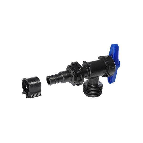 Flair-It Washing Machine Valve PEXLock 1/2in PEX X 3/4in MHT Plastic Blue 30887 - main