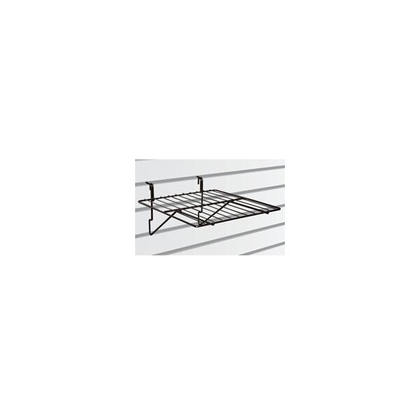 Specialty Store Services Black Straight Wire Shelving For Slatwall, 11 In. W X 11 In. L 2169 - main