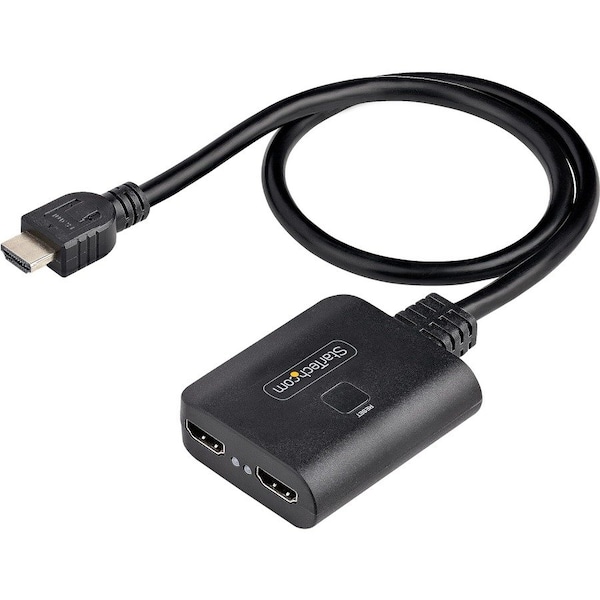 Startech.Com 2-PORT 4K 60HZ HDMI SPLITTER SHOWS THE SAME IMAGE ON TWO HDMI DISPLAYS; HDR; 7.1 HDMI-SPLITTER-4K60UP - main
