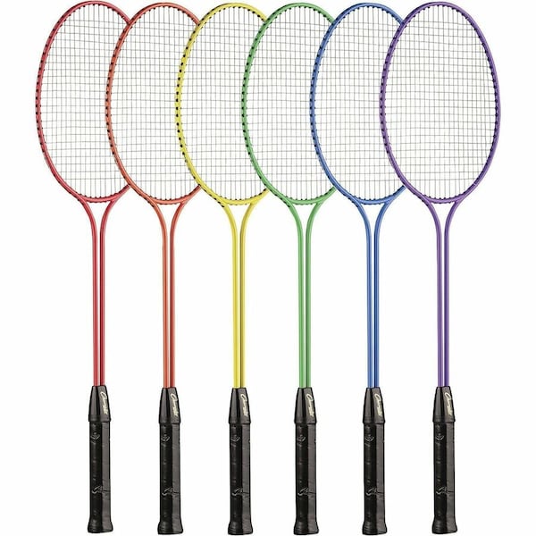 Champion Sports 26 x 8 x 1 in. All Steel Frame Badminton Racket, Assorted Colors BR31SET - main