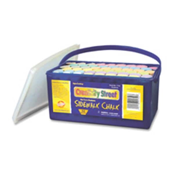 The Chenille Kraft Co Chenille Kraft Company Sidewalk Chalk- Washable-Nontoxic- 52 Pc- 4 in. x 1 in.- Assorted CKC1752 - main