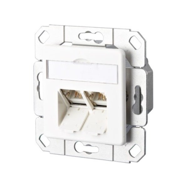 Metz Connect Wall Outlet, White, 2.752" H, 2.752" W 1307381102-I - main