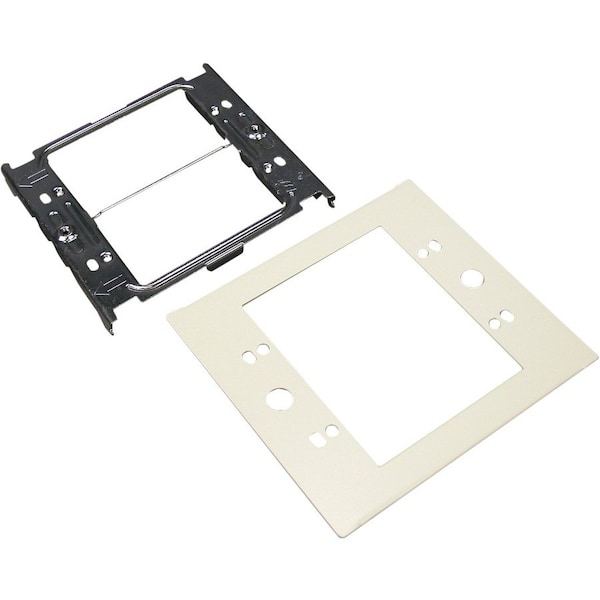 Legrand Device Plate, Gray, Steel, Plates G4047C-2 - main