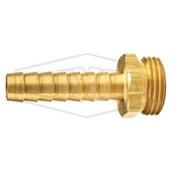 Dixon Long Shank Garden Hose Thread Male Coupling, Male Garden Hose Thread x Hose End Style, Brass, Domest 5931212CLF - main