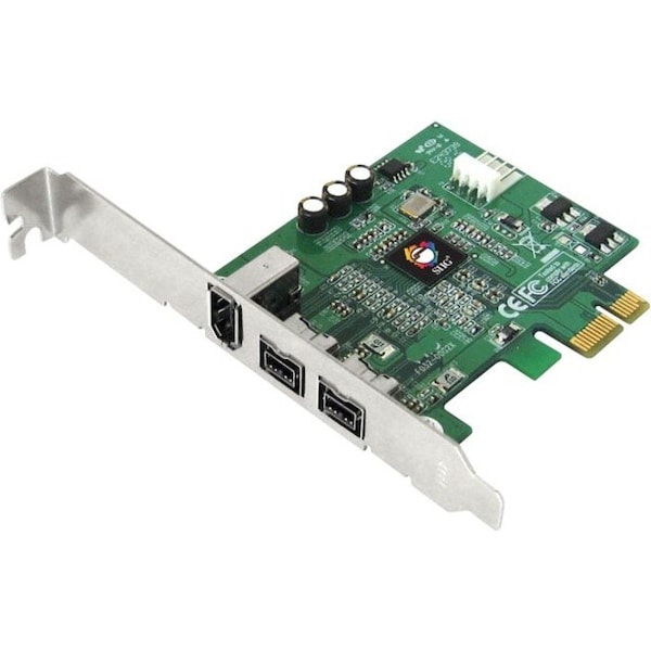Siig 3-PORT FIREWIRE 800 2X 9-PIN, 1X 6-PIN PCI EXPRESS X1 CARD, SUPPORTS IEEE P139 NN-E38012-S3 - main