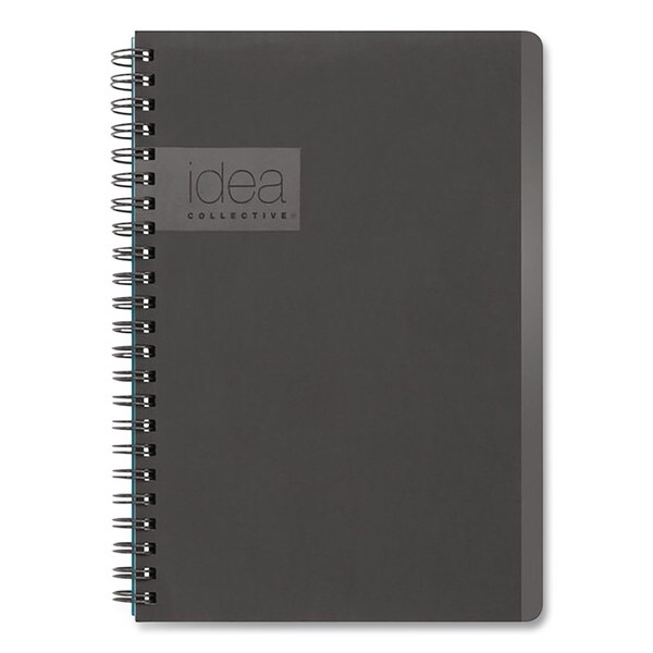 Oxford Idea Collective Professional Notebook, 1 Subject, Medium/College Rule, Gray Cover, 8x4.87, 80 Sheets 57010IC - main