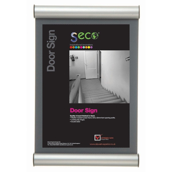 Seco Poster Snap Frame, 8.5" x 11 Silver DS8511-SV - main