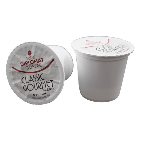 Diplomat Coffee Classic Gourmet Regular DC-Cup. 10 Gram Medium roast. 100% Arabica. 96cs, 96PK C-DCCUP-CG96-10R - main