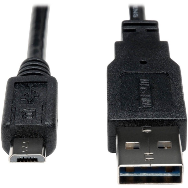 Tripp Lite USB Reversible 2.0 Cable, 5Pin, MicroB, 6ft UR050-006-24G - main