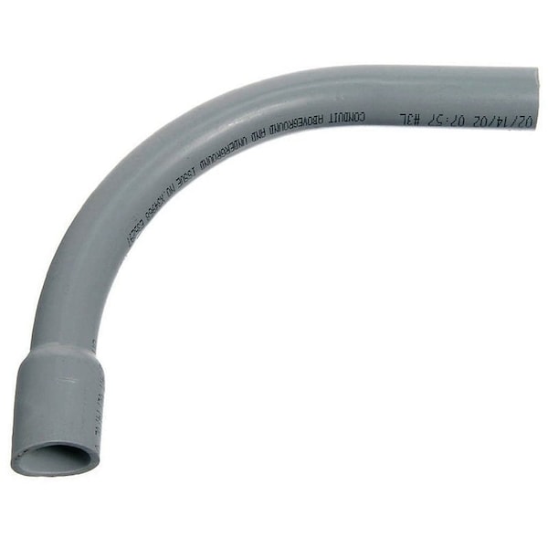 Carlon Conduit Fitting 40 Deg Elbow, 2 in, PVC, Gray UA9DJB-UPC - main
