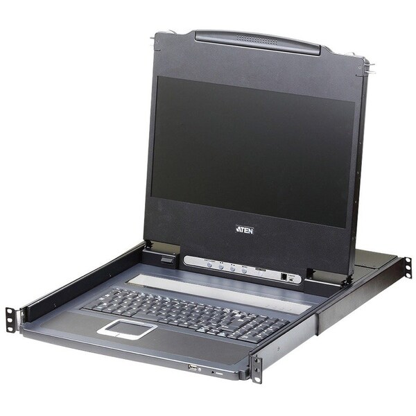 Aten THE DVI FULL HD LCD CONSOLE IS A SINGLE RAIL KVM CONSOLE FEATURING A 17 CL6700MW - main