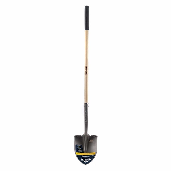 Gemplers Round Point Shovel with Extended Socket, Wood Handle RPS006G - main