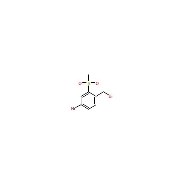 Ak Scientific 4-Bromo-1-(bromomethyl)-2-(methylsulfonyl)-benzene (250mg), CAS 254887-18-8 8481AD-250mg - main