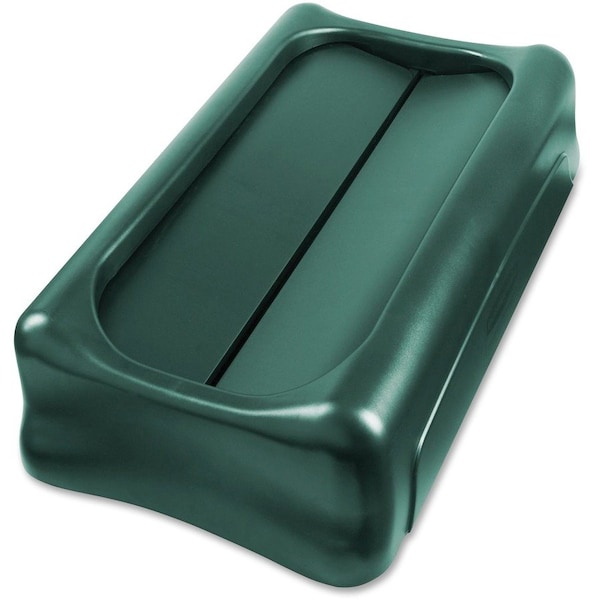 Rubbermaid Slim Jim Swing Lid Green 1829400 - main