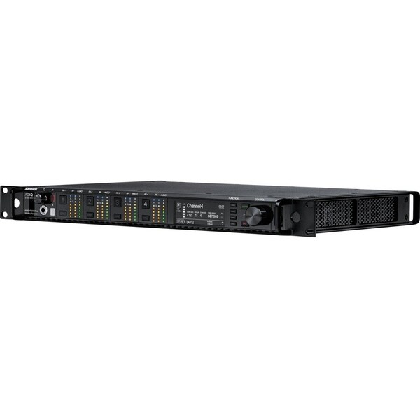 Shure FOUR--CHANNEL RECEIVER. INCLUDES AD4Q, LOCKING POWER AND JUMPER CABLES, BNC BULK AD4QUS=-A - main