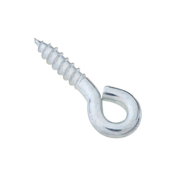 National Hardware Screw Eye, No 204, 0.216 in Dia Wire, 0.94 in L Thread, 1.94 in OAL, 95 lb Working Load, Steel N118-190 - main