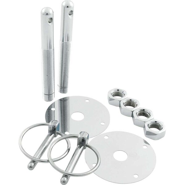 Powerhouse Steel Hood Pin Kit with 0.25 in. Flip-Over Clips PO3653246 - main