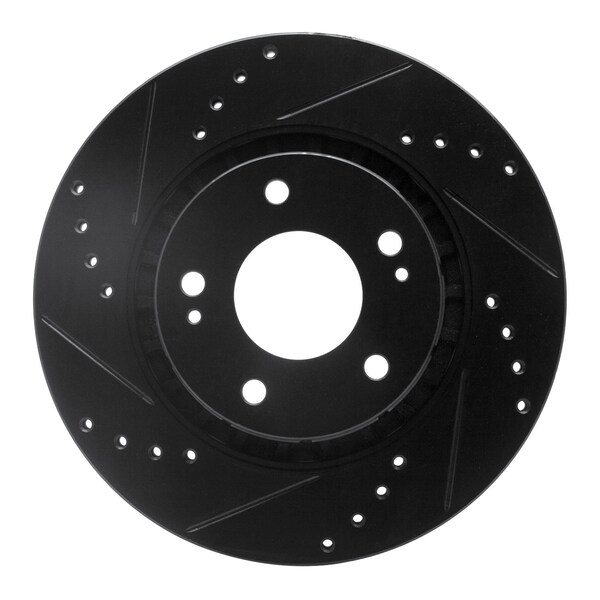 Dynamic Friction Co DFC Brake Rotor - Drilled and Slotted - Black 633-72044L - main