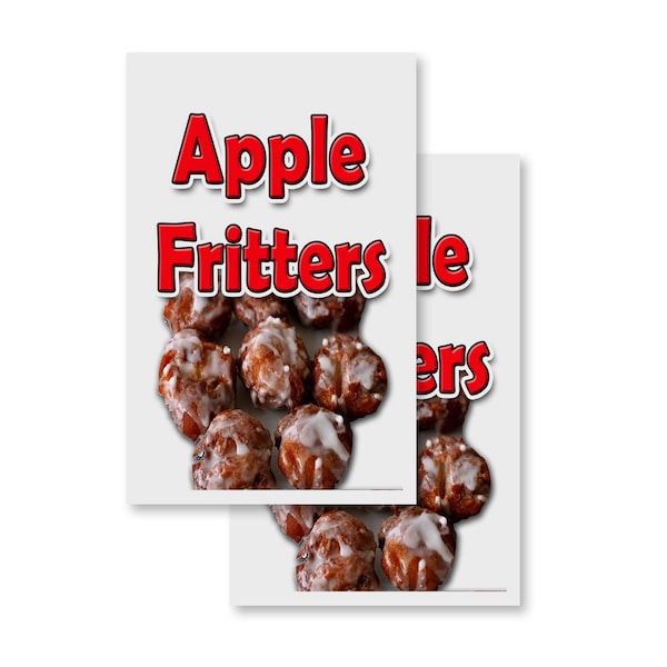 Signmission Apple Fritters, Vinyl Decals Only 24 Inch x 36 Inch, Vinyl Decal, 2PK DSB-2436-2PACK-Apple Fritters - main