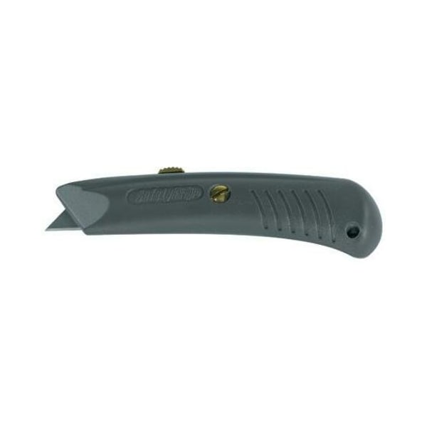 Partners Brand Utility Knife, Safety Grip, Gray, PK10 Safety Blade, 10 PK KN114 - main