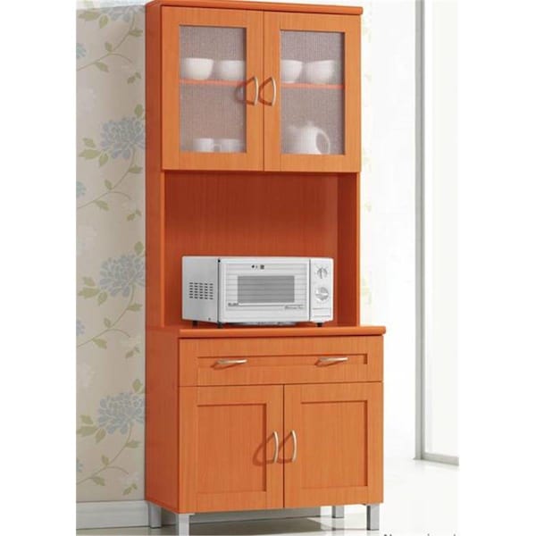 Hodedah Kitchen Cabinet - Cherry HIK96 CHERRY - main