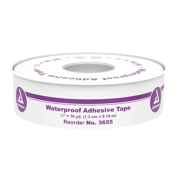 Dynarex Waterproof Adhesive Tape, 1/2"x10 Yards, 144PK 3655 - main