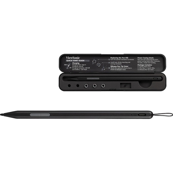 Viewsonic Stylus - Capacitive Touchscreen Type Supported - Active - Replaceable Stylus Tip - Black ACP302-B0WW - main